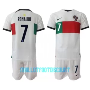 Kit De Football Portugal Cristiano Ronaldo 7 Enfant Extérieur Coupe du Monde 2022 Kit De Football Portugal Cristiano Ronaldo 7 Enfant Extérieur Coupe du Monde 2022
