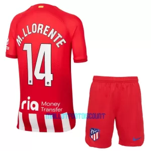 Kit De Football Atlético Madrid M. Llorente 14 Enfant Domicile 23/24 Kit De Football Atlético Madrid M. Llorente 14 Enfant Domicile 23/24