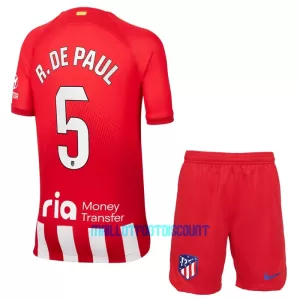 Kit De Football Atlético Madrid Rodrigo de Paul 5 Enfant Domicile 23/24 Kit De Football Atlético Madrid Rodrigo de Paul 5 Enfant Domicile 23/24