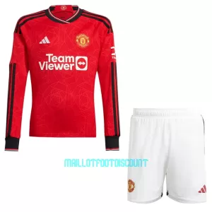 Kit De Football Manchester United Enfant Domicile 23/24 Manches Longues