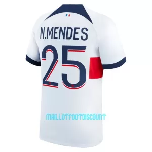 Maillot De Foot Paris Saint-Germain N.Mendes 25 Extérieur 23/24