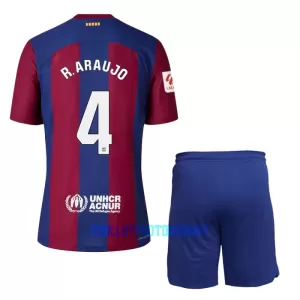 Kit De Football FC Barcelone Ronald Araujo 4 Enfant Domicile 23/24 Kit De Football FC Barcelone Ronald Araujo 4 Enfant Domicile 23/24