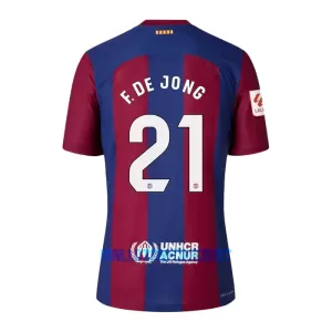 Maillot De Foot FC Barcelone Frenkie de Jong 21 Domicile 23/24 Maillot De Foot FC Barcelone Frenkie de Jong 21 Domicile 23/24