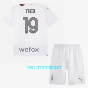 Kit De Football Milan AC Theo Hernández 19 Enfant Extérieur 23/24 Kit De Football Milan AC Theo Hernández 19 Enfant Extérieur 23/24