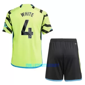 Kit De Football Arsenal White 4 Enfant Extérieur 23/24 Kit De Football Arsenal White 4 Enfant Extérieur 23/24