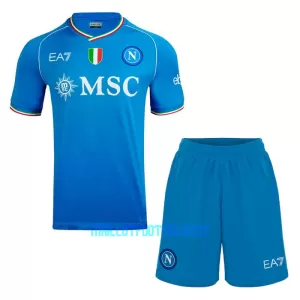 Kit De Football SSC Naples Enfant Domicile 23/24 Kit De Football SSC Naples Enfant Domicile 23/24