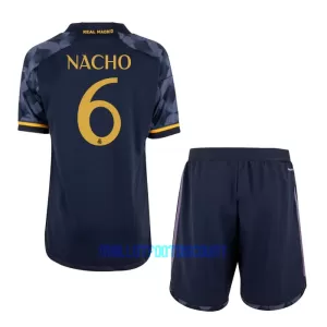 Kit De Football Real Madrid Nacho 6 Enfant Extérieur 23/24 Kit De Football Real Madrid Nacho 6 Enfant Extérieur 23/24