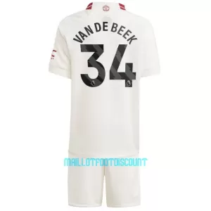 Kit De Football Manchester United Donny Van de Beek 34 Enfant Third 23/24