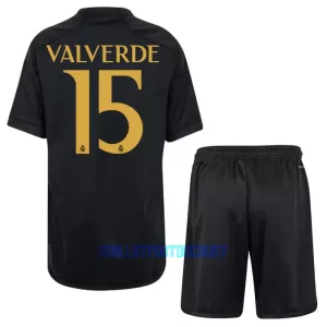 Kit De Football Real Madrid Federico Valverde 15 Enfant Third 23/24 Kit De Football Real Madrid Federico Valverde 15 Enfant Third 23/24
