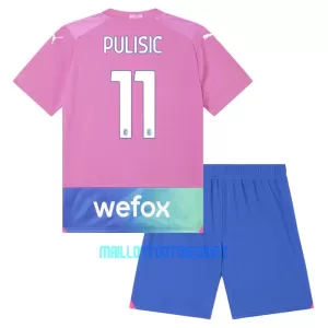 Kit De Football Milan AC Christian Pulišić 11 Enfant Third 23/24 Kit De Football Milan AC Christian Pulišić 11 Enfant Third 23/24