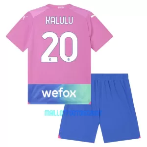 Kit De Football Milan AC Pierre Kalulu 20 Enfant Third 23/24 Kit De Football Milan AC Pierre Kalulu 20 Enfant Third 23/24
