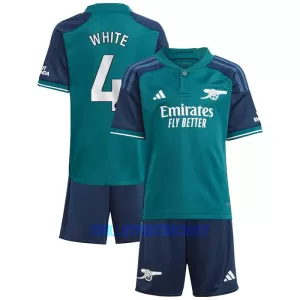 Kit De Football Arsenal White 4 Enfant Third 23/24 Kit De Football Arsenal White 4 Enfant Third 23/24