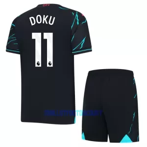 Kit De Football Manchester City Jérémy Doku 11 Enfant Third 23/24 Kit De Football Manchester City Jérémy Doku 11 Enfant Third 23/24