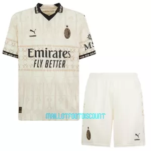 Kit De Football Milan AC Enfant Fourth 23/24 Blanc Kit De Football Milan AC Enfant Fourth 23/24 Blanc