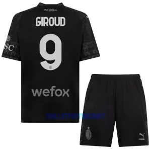 Kit De Football Milan AC Olivier Giroud 9 Enfant Fourth 23/24 Noir Kit De Football Milan AC Olivier Giroud 9 Enfant Fourth 23/24 Noir