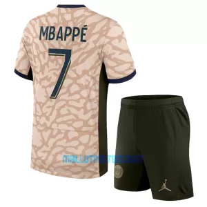 Kit De Football Paris Saint-Germain Kylian Mbappé 7 Enfant Fourth Jordan 23/24 Kit De Football Paris Saint-Germain Kylian Mbappé 7 Enfant Fourth Jordan 23/24