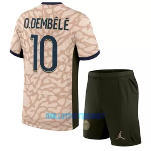 Kit De Football Paris Saint-Germain Ousmane Dembélé 10 Enfant Fourth Jordan 23/24 Kit De Football Paris Saint-Germain Ousmane Dembélé 10 Enfant Fourth Jordan 23/24