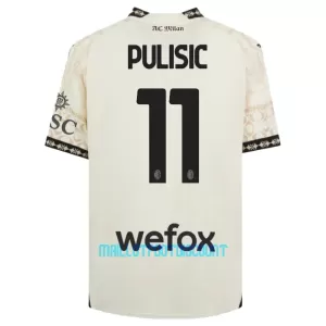 Maillot De Foot Milan AC Christian Pulišić 11 Fourth 23/24 Blanc Maillot De Foot Milan AC Christian Pulišić 11 Fourth 23/24 Blanc