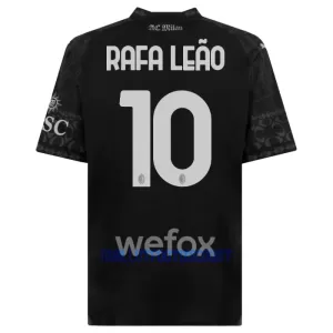Maillot De Foot Milan AC Rafael Leão 10 Fourth 23/24 Noir Maillot De Foot Milan AC Rafael Leão 10 Fourth 23/24 Noir