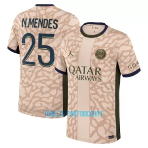 Maillot De Foot Paris Saint-Germain Nuno Mendes 25 Fourth Jordan 23/24 Maillot De Foot Paris Saint-Germain Nuno Mendes 25 Fourth Jordan 23/24