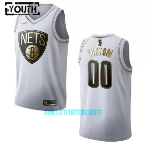 Maillot de Basket Brooklyn Nets Golden Edition Swingman Enfant Blanc Maillot de Basket Brooklyn Nets Golden Edition Swingman Enfant Blanc