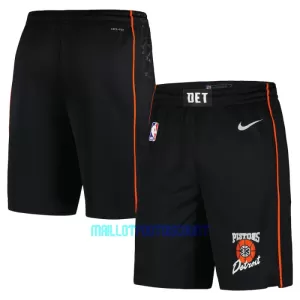Pantalons Detroit Pistons City Edition Swingman Noir