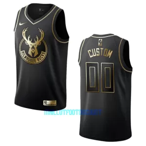 Maillot de Basket Milwaukee Bucks Golden Edition Swingman Noir