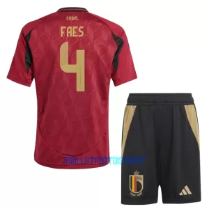 Kit De Football Belgique Faes 4 Enfant Domicile Euro 2024 Kit De Football Belgique Faes 4 Enfant Domicile Euro 2024