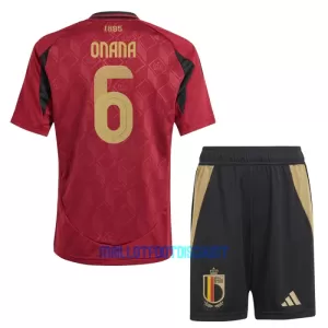 Kit De Football Belgique Onana 6 Enfant Domicile Euro 2024 Kit De Football Belgique Onana 6 Enfant Domicile Euro 2024