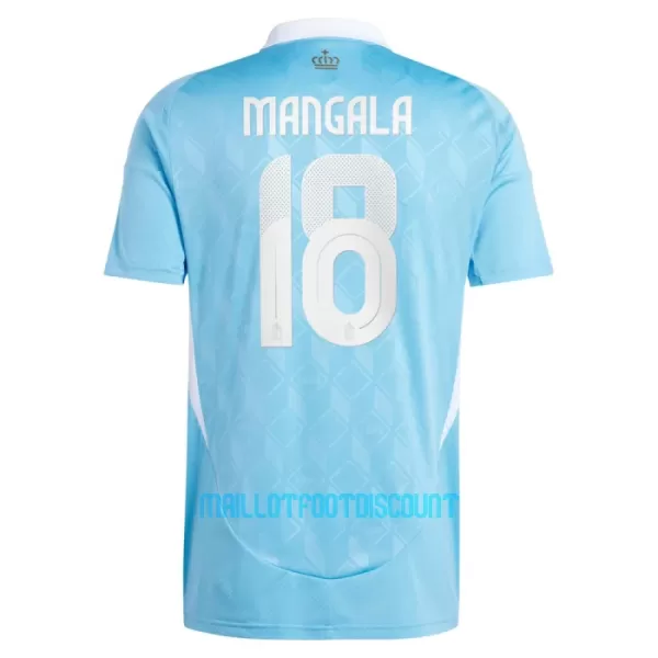 Maillot De Foot Belgique Mangala 18 Extérieur Euro 2024