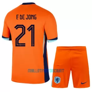 Kit De Football Pays-Bas Frenkie de Jong 21 Enfant Domicile Euro 2024 Kit De Football Pays-Bas Frenkie de Jong 21 Enfant Domicile Euro 2024