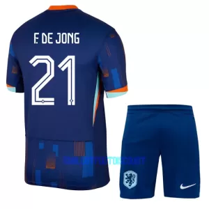 Kit De Football Pays-Bas Frenkie de Jong 21 Enfant Extérieur Euro 2024 Kit De Football Pays-Bas Frenkie de Jong 21 Enfant Extérieur Euro 2024