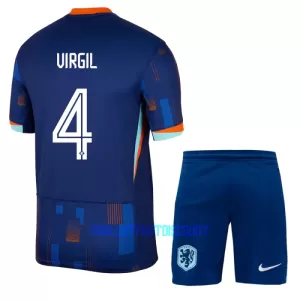 Kit De Football Pays-Bas Virgil van Dijk 4 Enfant Extérieur Euro 2024 Kit De Football Pays-Bas Virgil van Dijk 4 Enfant Extérieur Euro 2024