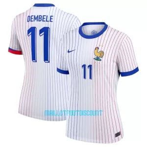 Maillot De Foot France Ousmane Dembélé 11 Femme Extérieur Euro 2024 Maillot De Foot France Ousmane Dembélé 11 Femme Extérieur Euro 2024