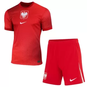 Kit De Football Pologne Enfant Extérieur Euro 2024 Kit De Football Pologne Enfant Extérieur Euro 2024