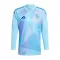 Maillot De Foot Gardien Espagne Euro 2024 Manches Longues Bleu
