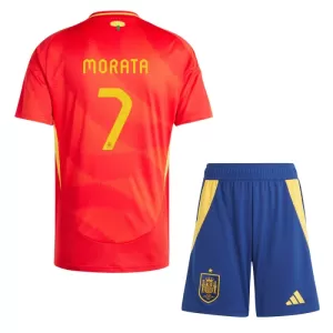 Kit De Football Espagne Álvaro Morata 7 Enfant Domicile Euro 2024 Kit De Football Espagne Álvaro Morata 7 Enfant Domicile Euro 2024