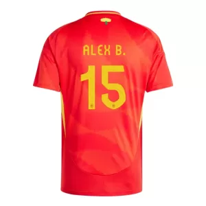 Maillot De Foot Espagne Alex Baena 15 Domicile Euro 2024 Maillot De Foot Espagne Alex Baena 15 Domicile Euro 2024