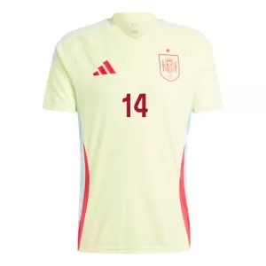 Maillot De Foot Espagne Aymeric Laporte 14 Extérieur Euro 2024