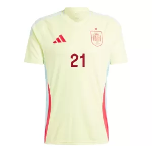 Maillot De Foot Espagne Mikel Oyarzabal 21 Extérieur Euro 2024