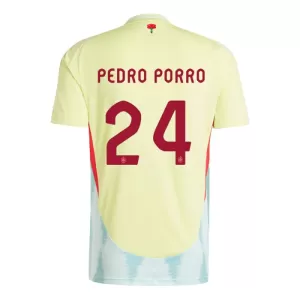 Maillot De Foot Espagne Pedro Porro 24 Extérieur Euro 2024 Maillot De Foot Espagne Pedro Porro 24 Extérieur Euro 2024