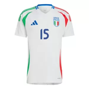 Maillot De Foot Italie Giorgio Scalvini 15 Extérieur Euro 2024
