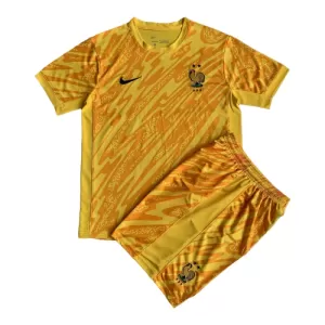 Kit De Football Gardien France Enfant Euro 2024 Jaune Kit De Football Gardien France Enfant Euro 2024 Jaune