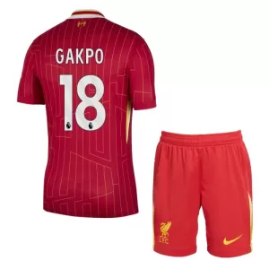 Kit De Football Liverpool Cody Gakpo 18 Enfant Domicile 24/25 Kit De Football Liverpool Cody Gakpo 18 Enfant Domicile 24/25