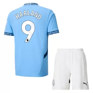 Kit De Football Manchester City Erling Haaland 9 Enfant Domicile 24/25