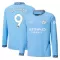 Maillot De Foot Manchester City Erling Haaland 9 Domicile 24/25 Manches Longues