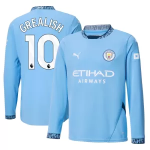 Maillot De Foot Manchester City Jack Grealish 10 Domicile 24/25 Manches Longues