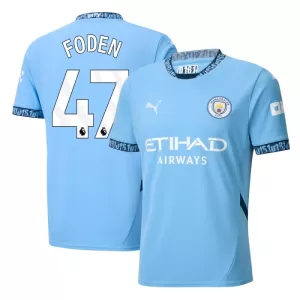 Maillot De Foot Manchester City Phil Foden 47 Domicile 24/25
