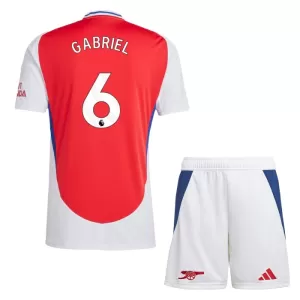 Kit De Football Arsenal Gabriel 6 Enfant Domicile 24/25 Kit De Football Arsenal Gabriel 6 Enfant Domicile 24/25