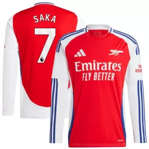 Maillot De Foot Arsenal Bukayo Saka 7 Domicile 24/25 Manches Longues Maillot De Foot Arsenal Bukayo Saka 7 Domicile 24/25 Manches Longues